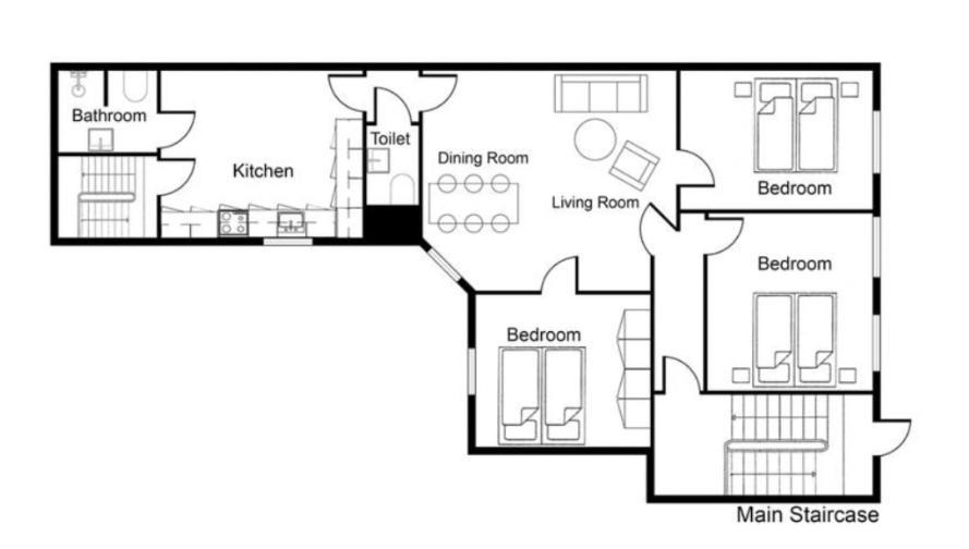 Xl Flat W 3 Bedrooms By Kings Garden In Cph City Kopenhag Dış mekan fotoğraf